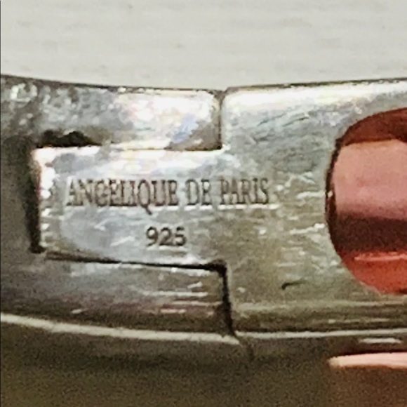 SOLD!!!Angelique De Paris Bamboo 925 Bangle Bracel - Picture 6 of 12